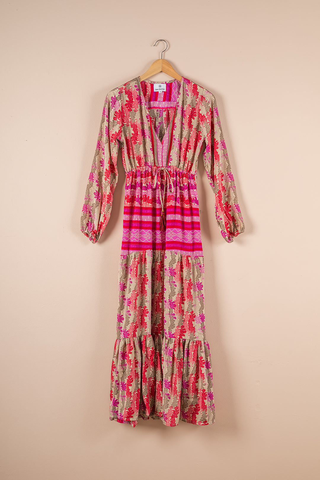 Recycled Silk Long Dress - Small - 09