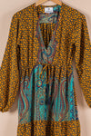 Recycled Silk Long Dress - Small - 12