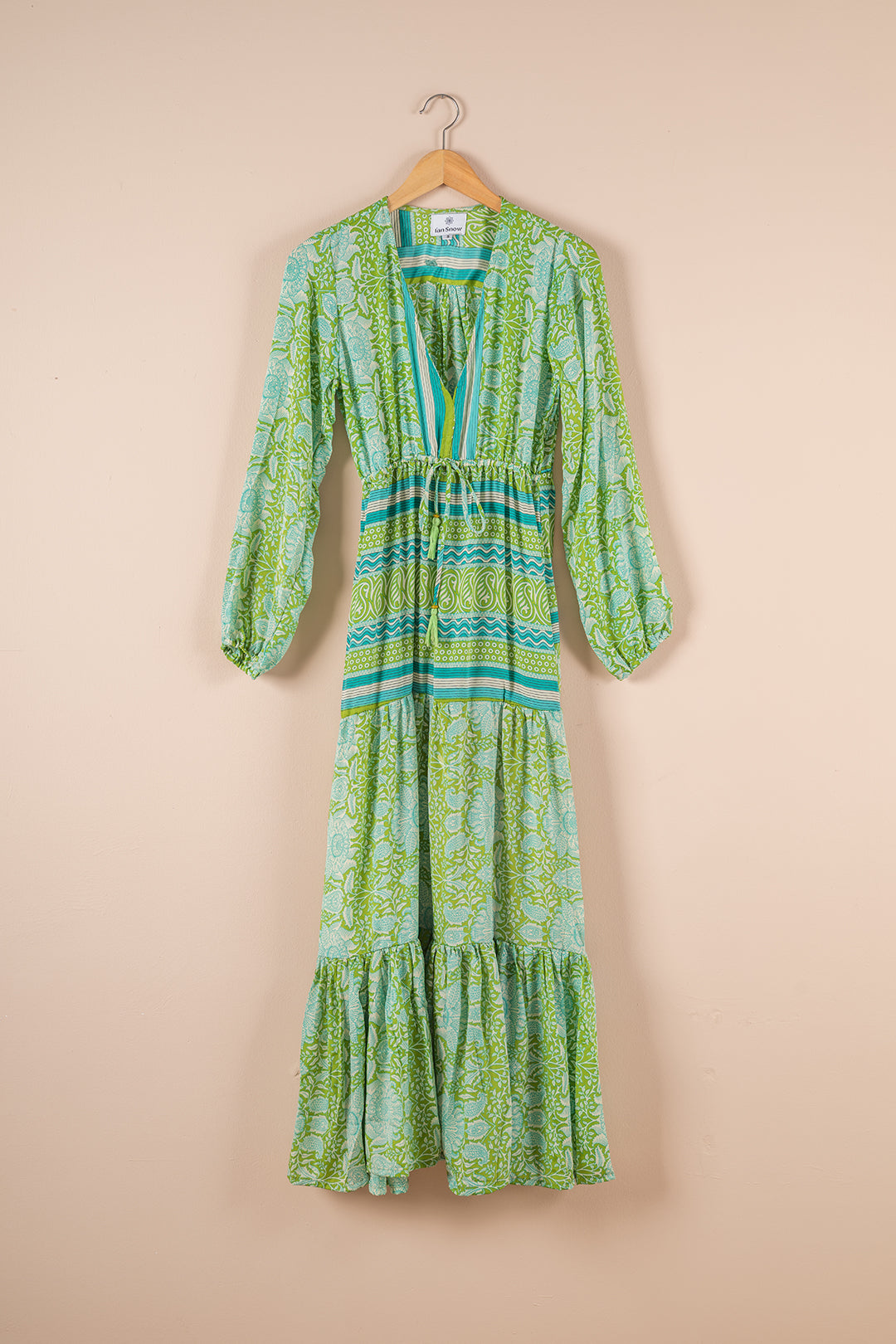 Recycled Silk Long Dress - Small - 14