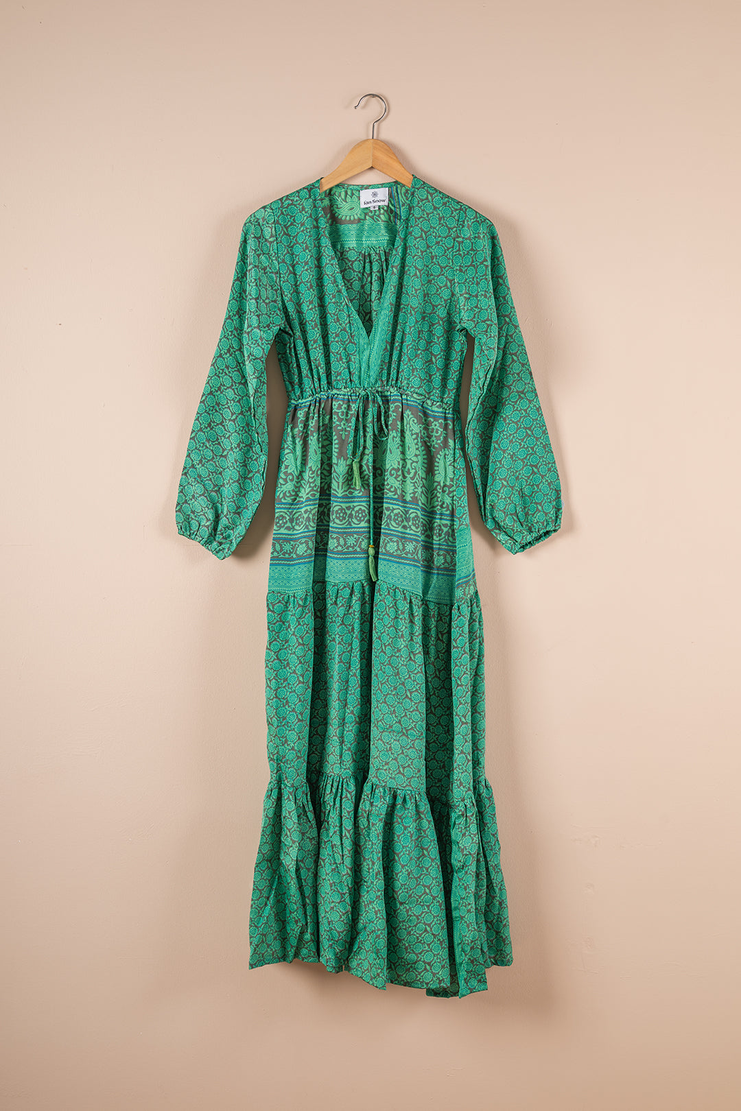 Recycled Silk Long Dress - Small - 37