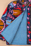 Blue Suzani Embroidered Velvet Jacket - 10
