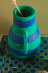Blue & Green Katran Jug Vase