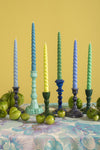 'Coast' Set of Six Twisted Dinner Candles