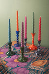 'Twilight' Set of Six Twisted Dinner Candles