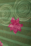 Green Kantha Covered Double Headboard