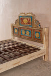 Bohemian Carved Bed with Vintage Finish