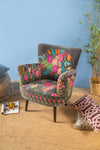 Grey Bloomingville Velvet Armchair