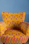 Yellow Kantha Panelled Armchair - 05