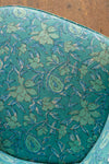 Pale Blue & Turquoise Leaf Armchair