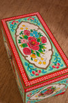 Rose Bouquet Hand Painted Trunk