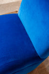 Birdie French Blue Velvet Upholstered Chair