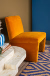Estelle Honey Gold Velvet Upholstered Chair
