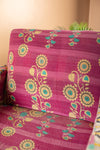 Fuchsia Kantha Panelled Armchair - 05