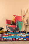 Red Kantha Panelled Armchair - 04