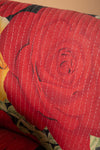 Red Kantha Panelled Armchair - 04