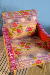 Florals Kantha Panelled Armchair - 08