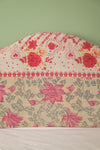 Pink Kantha Covered King Size Headboard