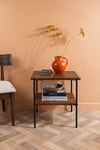 Conrad Acacia Wood Umber Finish Side Table