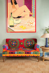 Surat Velvet Embroidered Sofa