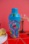 Floral Handpainted Stainless Steel Cocktail Shaker