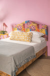 Colourful Kantha Covered King Size Headboard