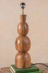 Audrey Pebble Stack Wooden Lamp Base