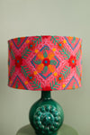 Pink & Orange Embroidered Small Lampshade