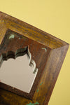 Vintage Wooden Mirror - 1028