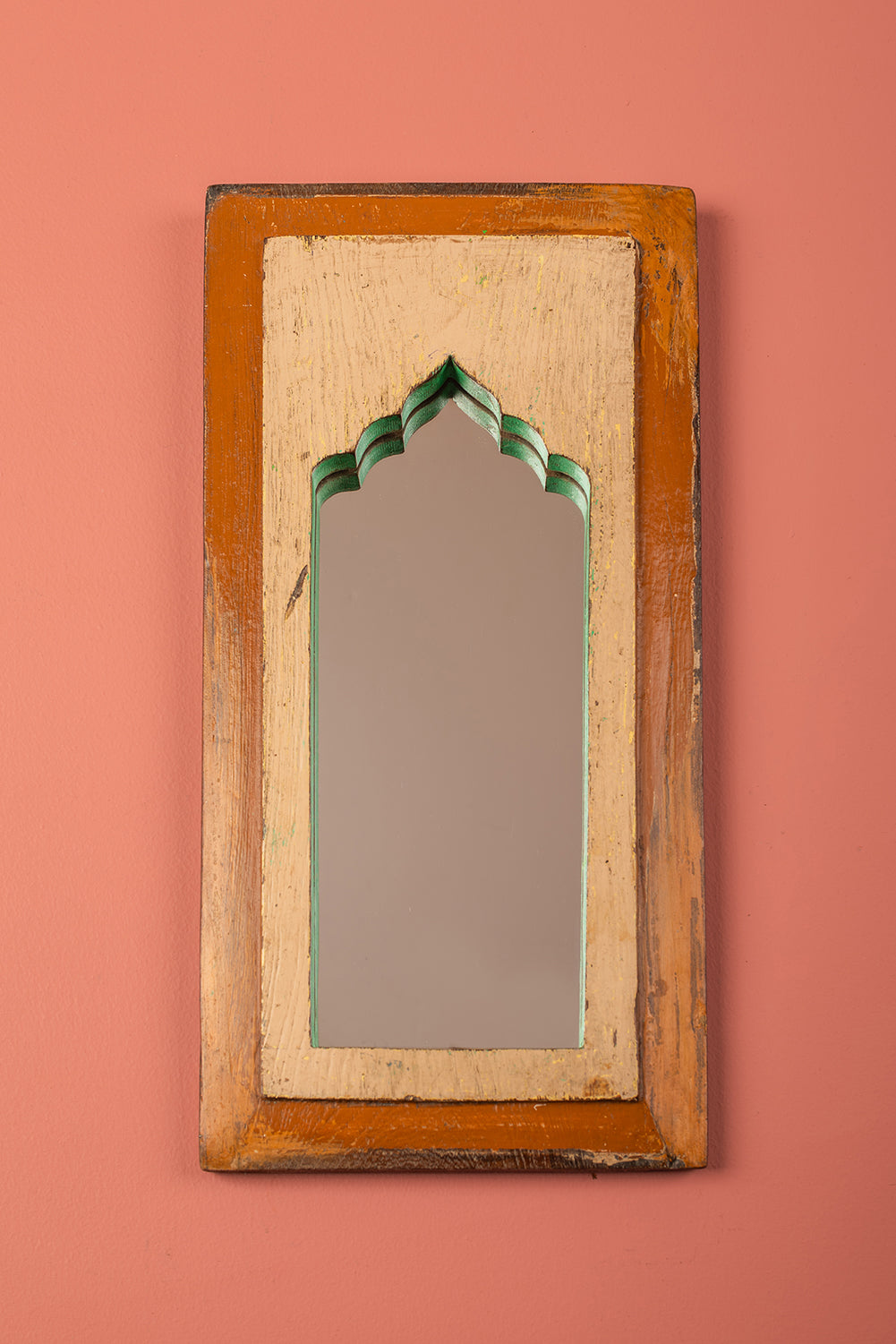 Vintage Wooden Mirror - 1090
