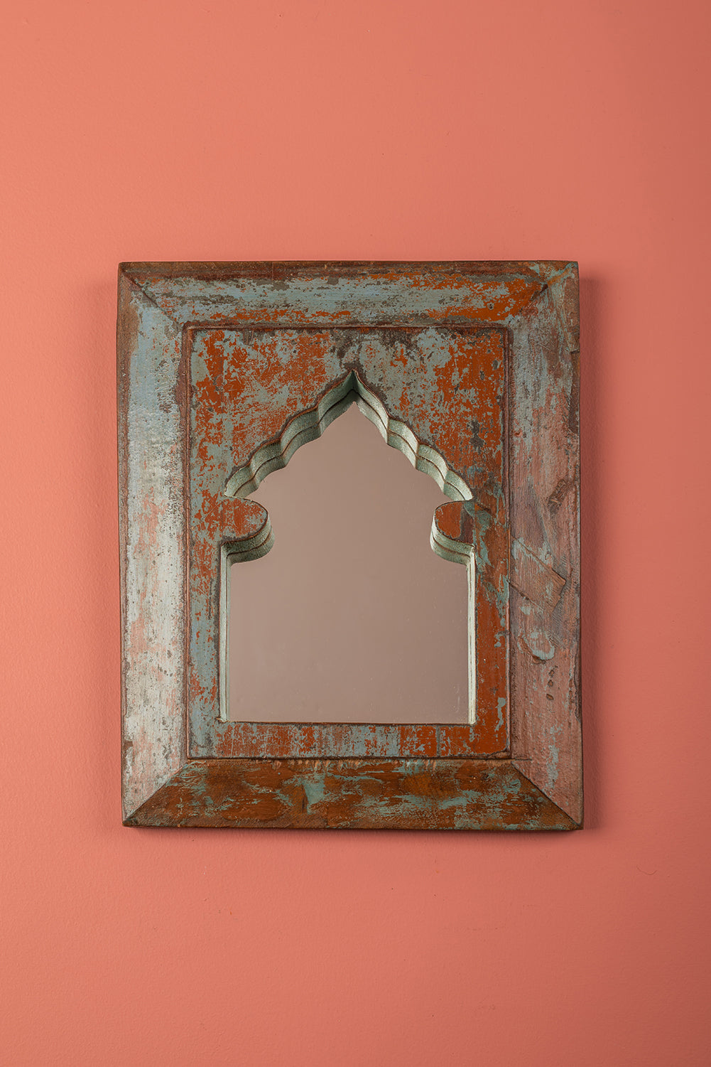 Vintage Wooden Mirror - 1092