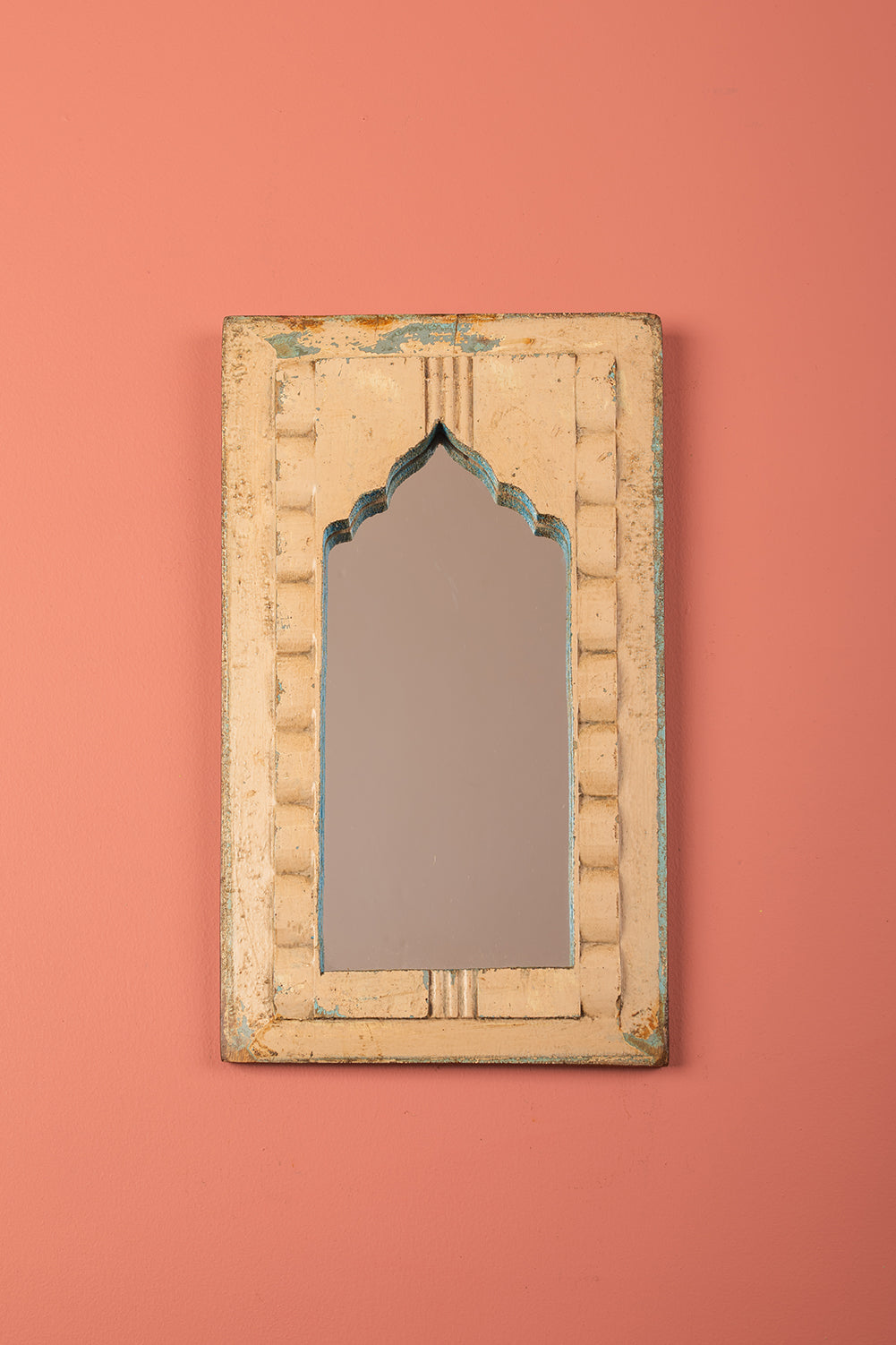 Vintage Wooden Mirror - 1096