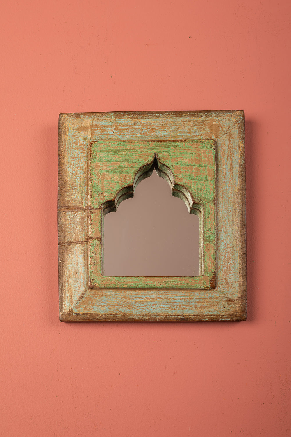 Vintage Wooden Mirror - 1124