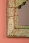 Vintage Wooden Mirror - 1124