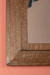 Vintage Wooden Mirror - 1125