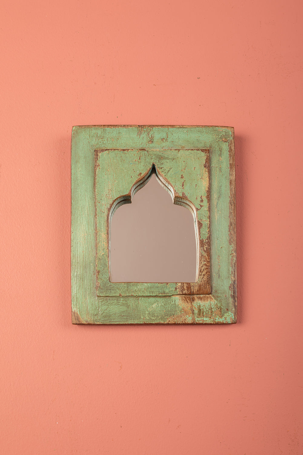 Vintage Wooden Mirror - 1128