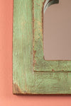 Vintage Wooden Mirror - 1128