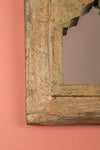 Vintage Wooden Mirror - 1131