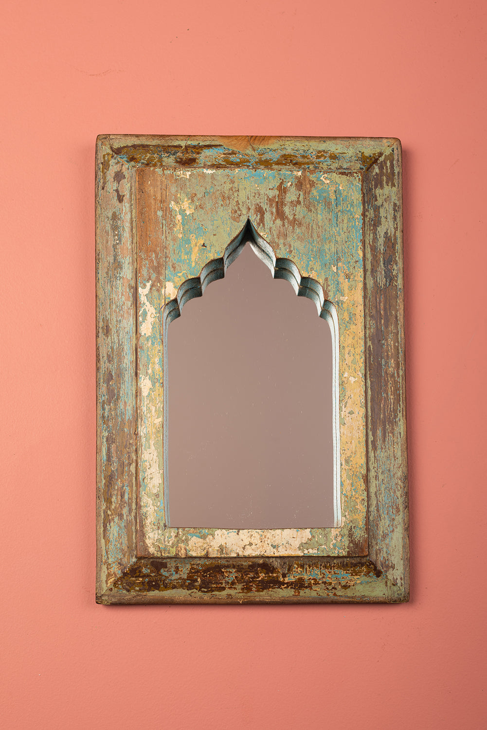 Vintage Wooden Mirror - 1145