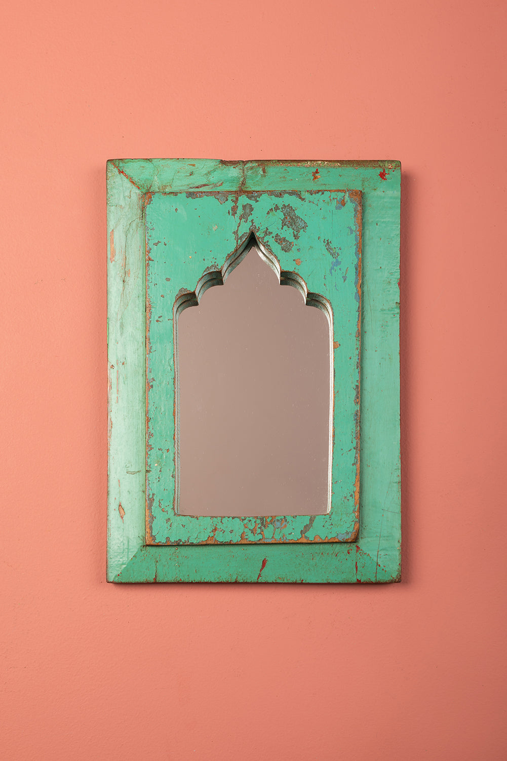 Vintage Wooden Mirror - 1156