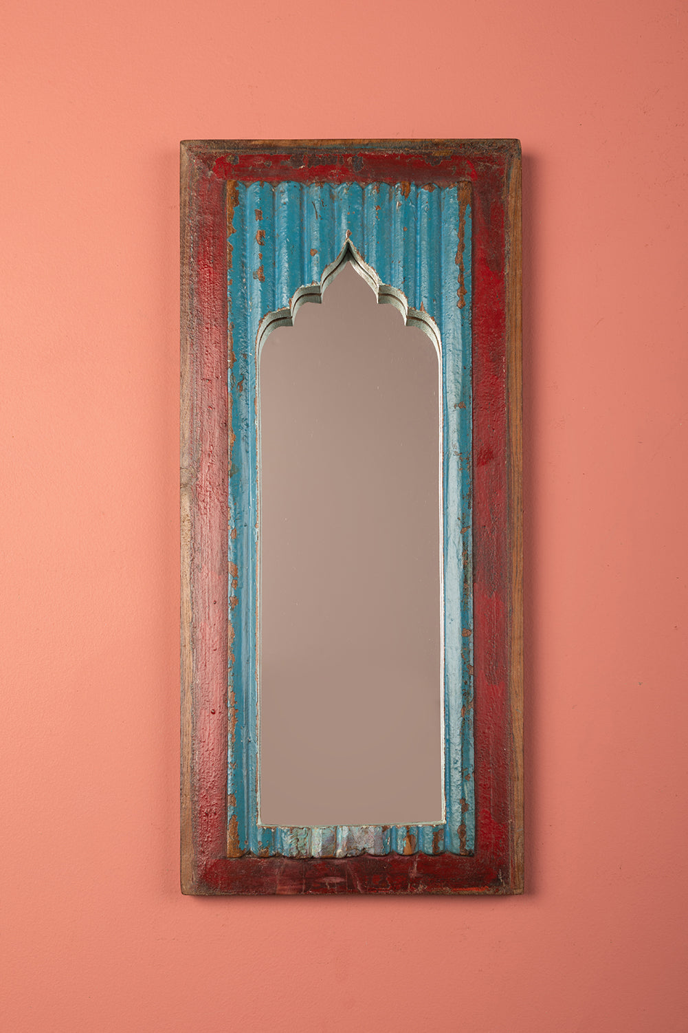 Vintage Wooden Mirror - 1162
