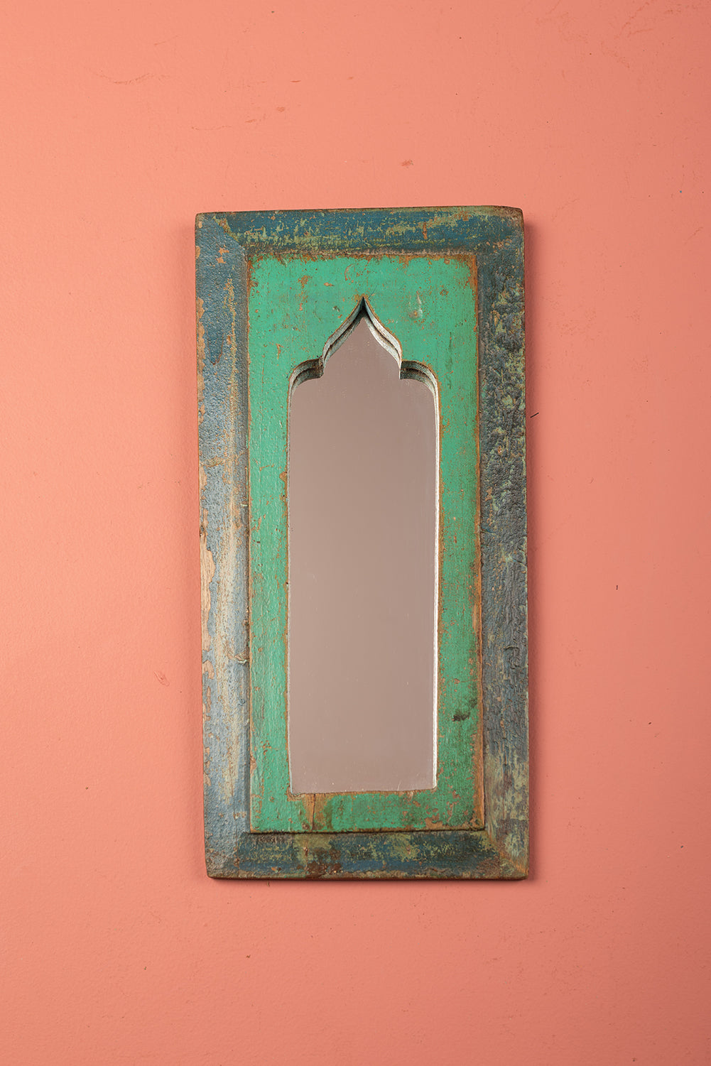 Vintage Wooden Mirror - 1175