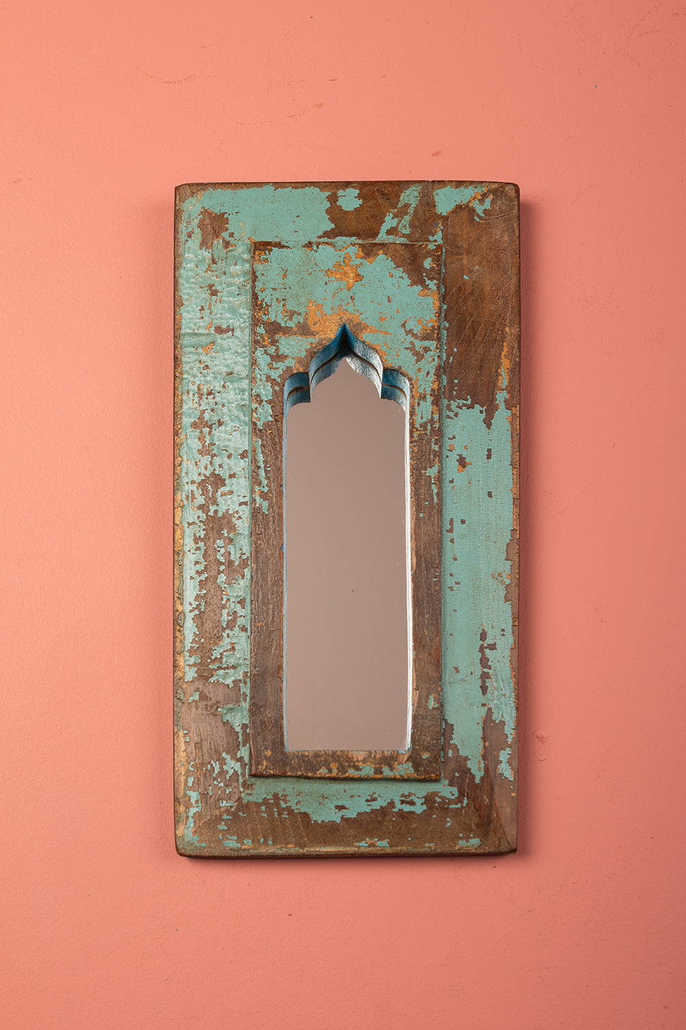 Vintage Wooden Mirror - 1176
