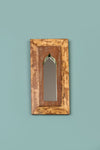 Vintage Wooden Mirror - 1219