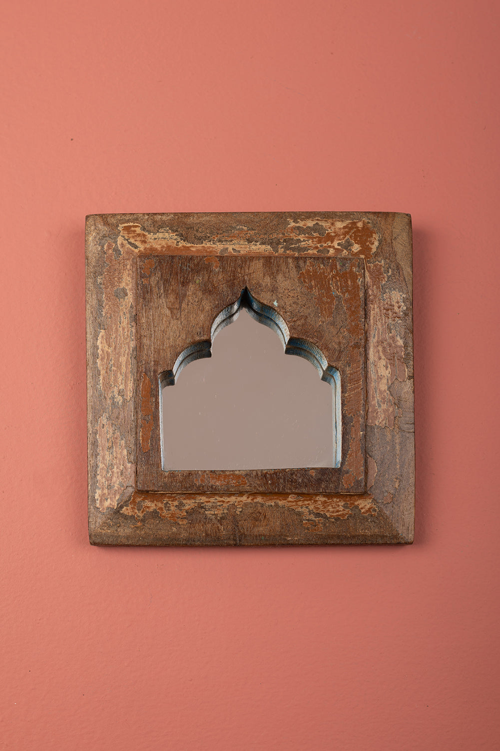 Vintage Wooden Mirror - 1252