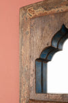 Vintage Wooden Mirror - 1252