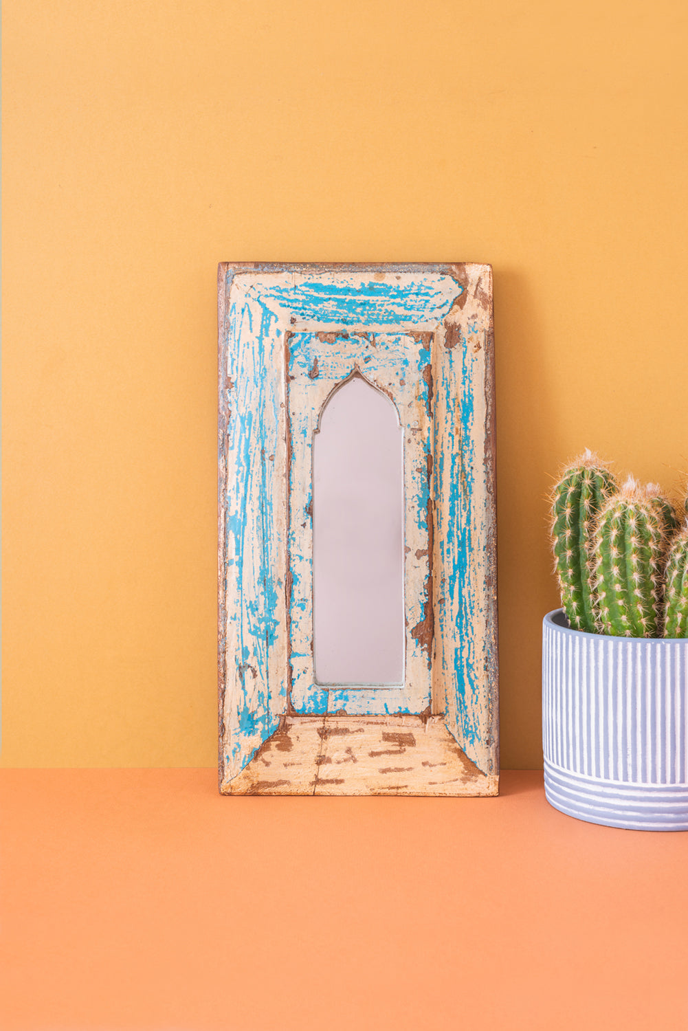 Vintage Wooden Mirror - 701
