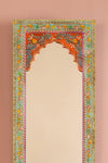 Highly Decorative Arched Full Length Mirror with Mehandi Work