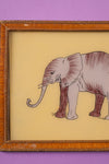 Medium Old Wood Frame with Botanical/Wildlife Painting - 529