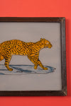 Medium Old Wood Frame with Botanical/Wildlife Painting - 564