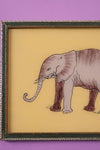 Medium Old Wood Frame with Botanical/Wildlife Painting - 566